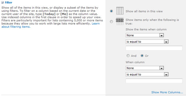 Create Form View Filter