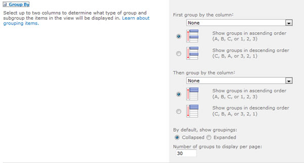 Create Form View Group By