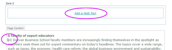 add a web part